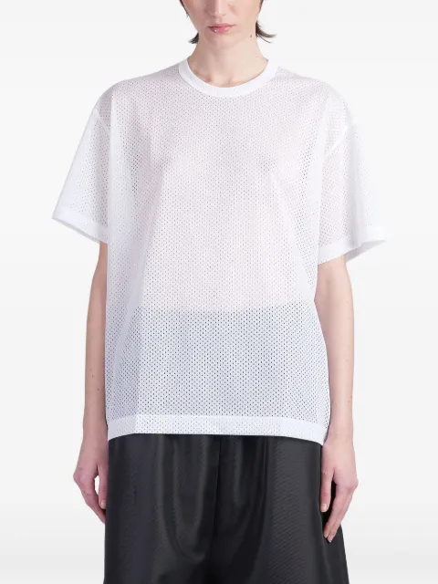 Comme Des Garçons mesh T-shirt White GOT013S25
