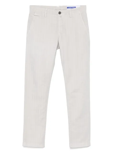 Jacob Cohën striped chino trousers Grey P0001001S4002