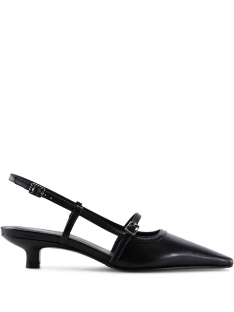 Notabene Elenne pointed-toe kitten-heel pumps Black ELENNE