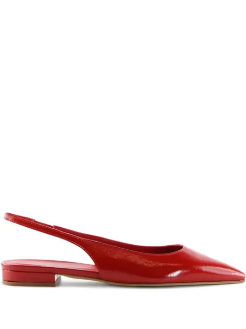 Notabene Gilda pointed-toe slingback ballerinas Red GILDA