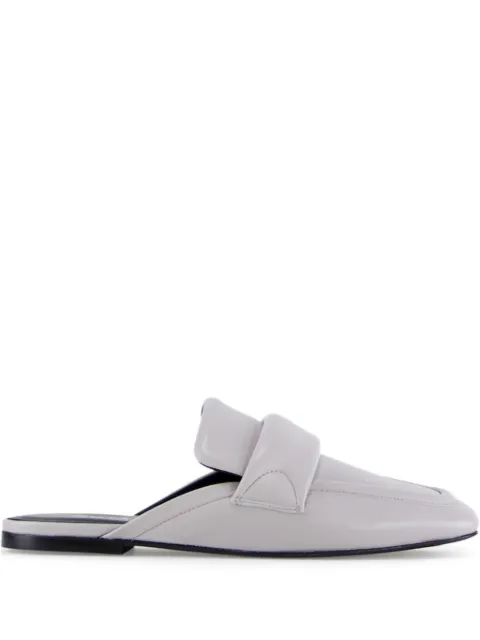 Notabene Charlie dual-strap flat mules Grey CHARLIE