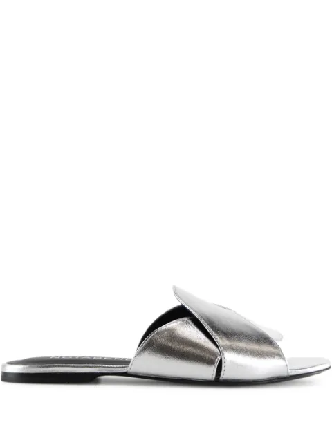 Notabene Fanny metallic slide sandals Silver FANNY