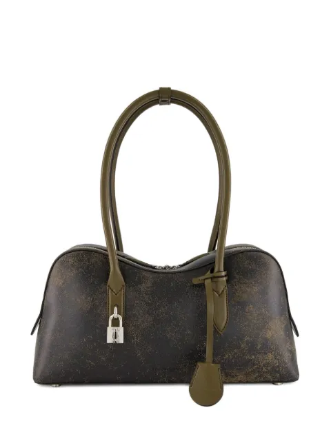 Stella McCartney Ryder Trompe O'Loeil-print top handles tote bag Brown 7B0138WP05602801