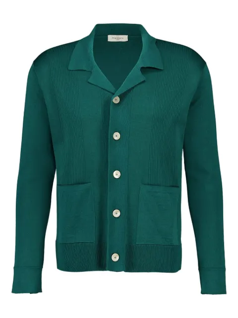 Piacenza Cashmere buttoned pocket shirt Green 796485F26871