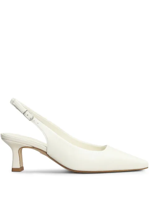Julie Dee 60mm leather pumps White EN808