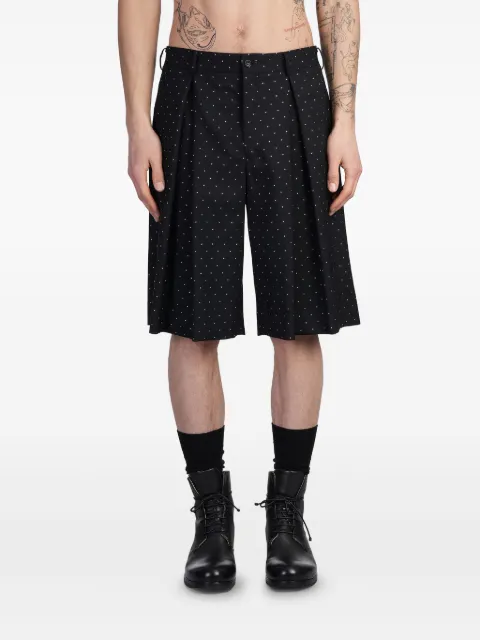Comme des Garçons Homme Plus polka-dot print shorts Black POP003S25