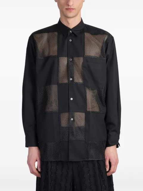 Comme des Garçons Homme Plus button-down shirt Black POB001S25
