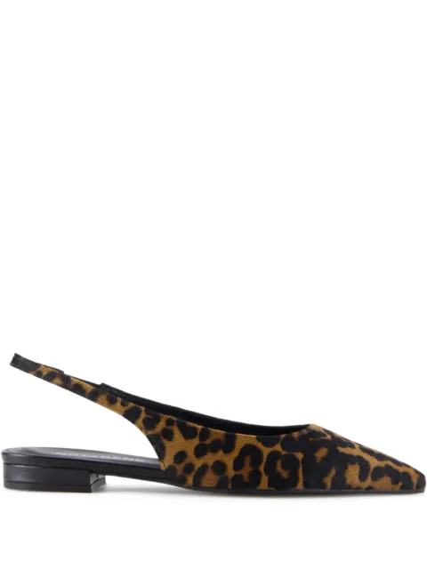Notabene Gilda leopard-print slingback ballerinas Brown GILDA