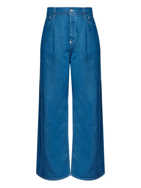 Kenzo pleat-detailed jeans Blue FF55DP4196T1