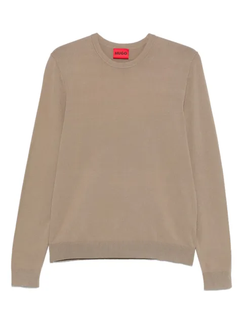 HUGO fine-knit jumper Green 50532074