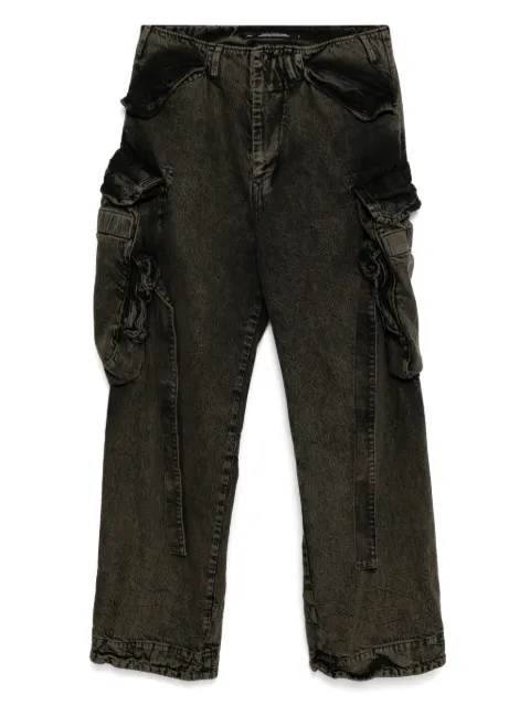 Julius Gasmask cargo trousers Black 899PAM2GR