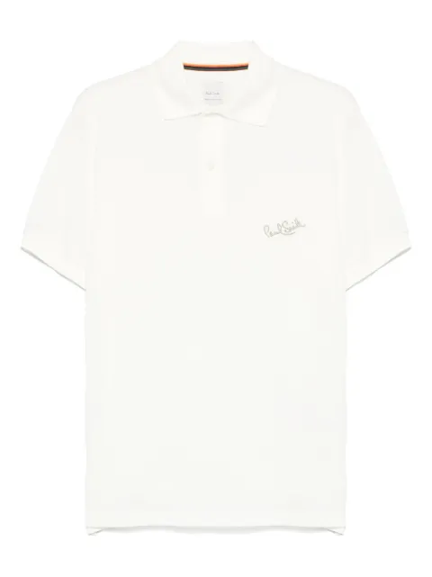 Paul Smith logo-print polo shirt White M1R698PPP4890