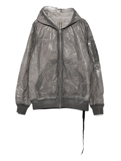 Rick Owens DRKSHDW Gimp Flight bomber jacket Grey DU01E3772PF
