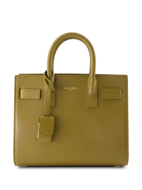 Saint Laurent nano Sac De Jour tote bag Green 39203502G9W