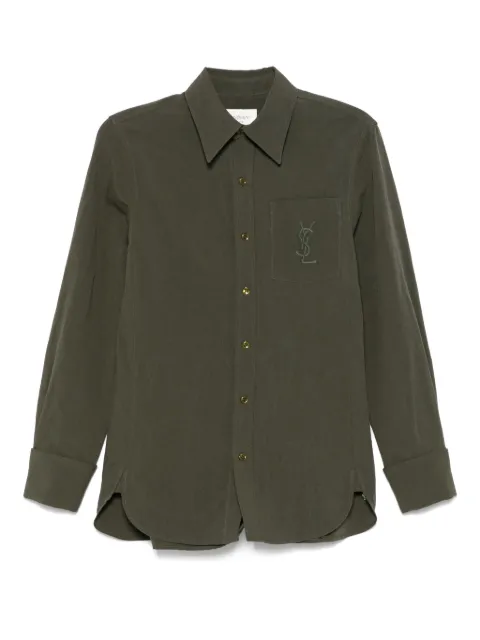 Saint Laurent Cassandre shirt Green 823673Y3D50