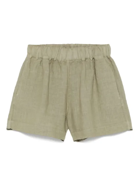 120% Lino linen shorts Green 32ALIW29BR000F753
