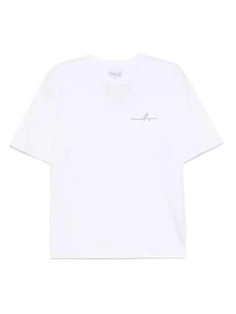 agnès b. logo-print T-shirt White ECK6SEO3