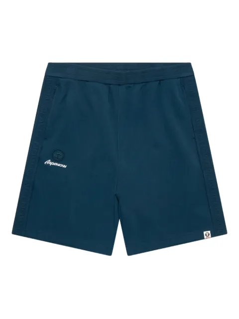 AAPE BY *A BATHING APE® logo-tape track shorts Blue ASPB675XXO