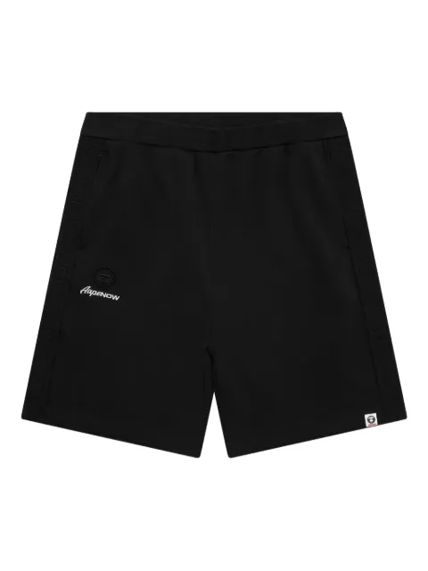 AAPE BY *A BATHING APE® logo-tape track shorts Black ASPB675XXO