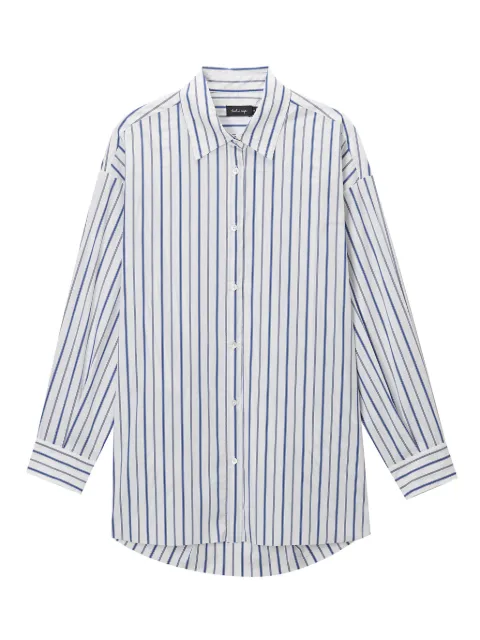 tout a coup striped shirt White M121AS5