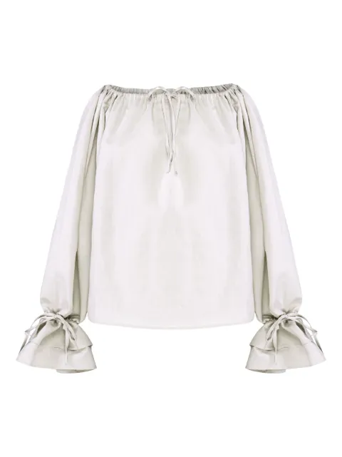 Sleeper Cha-Cha lounge blouse Neutrals CHBL06P017N