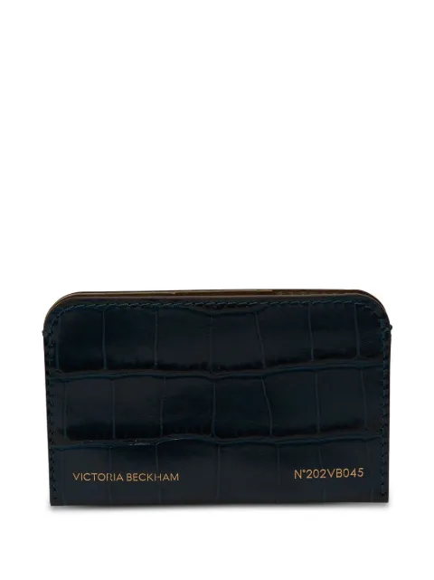 Victoria Beckham crocodile-embossed cardholder Blue B424AAC006156A