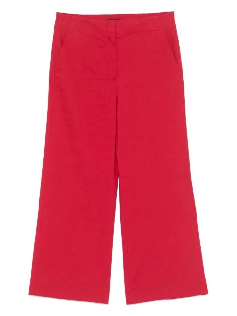 Theory pressed-crease trousers Red M0203208