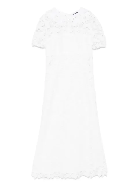 Vivetta guipure-lace midi dress White VS1AB0215TE082