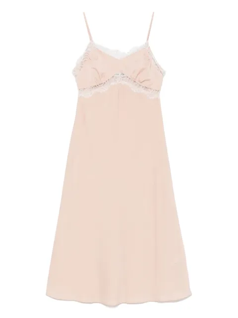 Vivetta lace-trim midi dress Neutrals VS1AB0232FD009