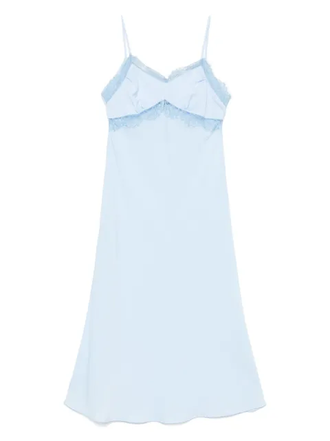 Vivetta lace-trim midi dress Blue VS1AB0232FD009