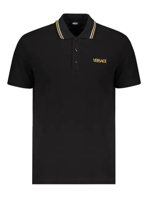 Versace cotton polo shirt Black 10118511A14049