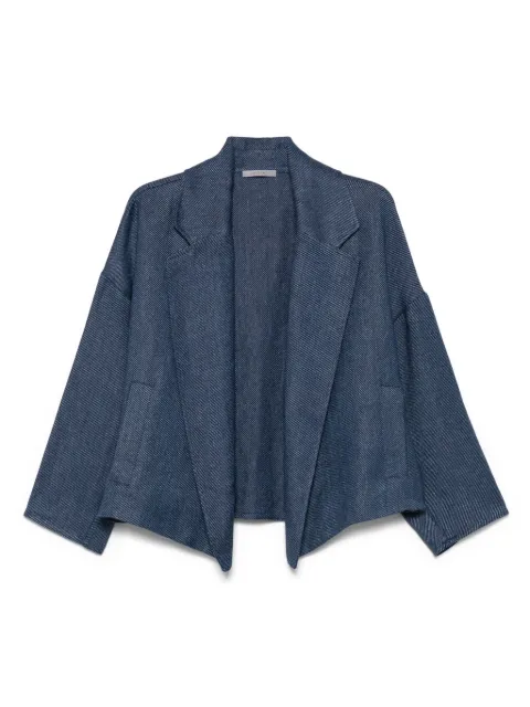 Dusan notched-lapels jacket Blue S1239