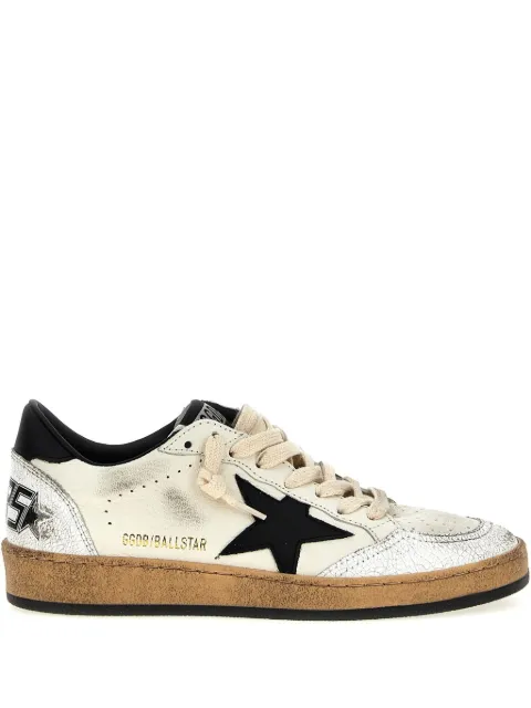 Golden Goose Ball Star trainers in nappa with black star and black heels tab Neutrals GWF00117F003771