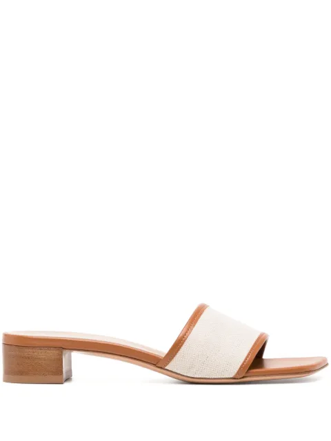Fabiana Filippi 30mm square-toe sandals Brown ASD275A872L409