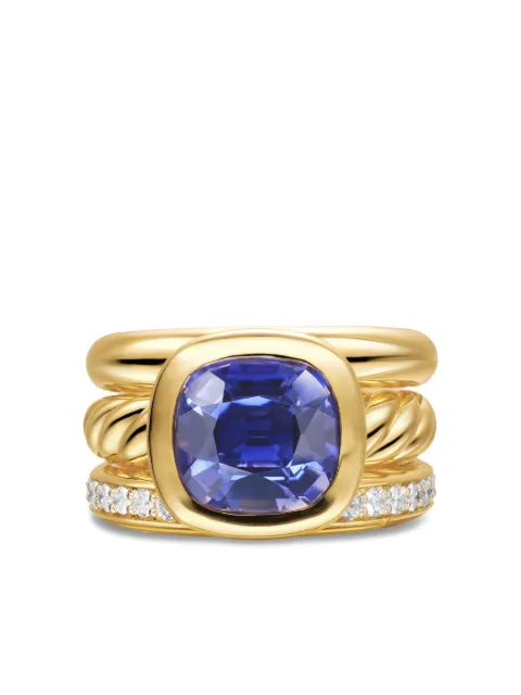 David Yurman 18K yellow gold DY Mercer ® iolite and diamond ring Gold R18455D88AIODI