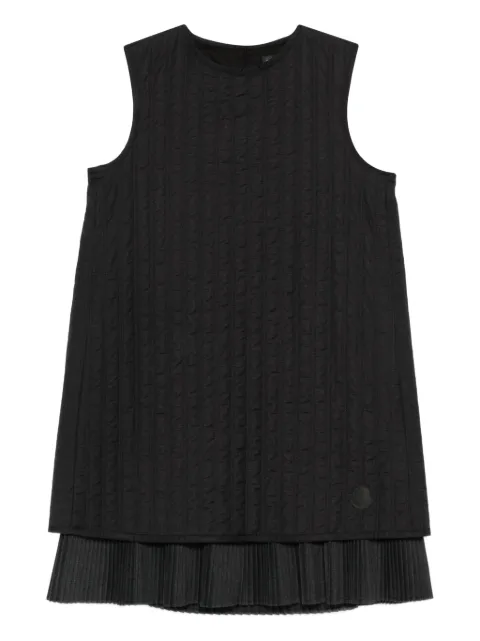 Moncler quilted pleated mini dress Black K20932G00016598Z2
