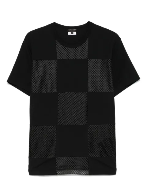Comme des Garçons Homme Plus check-pattern T-shirt Black POT006