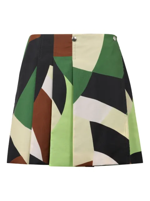 Plan C Gocaa mini skirt Green GOCAA11CFBTN025
