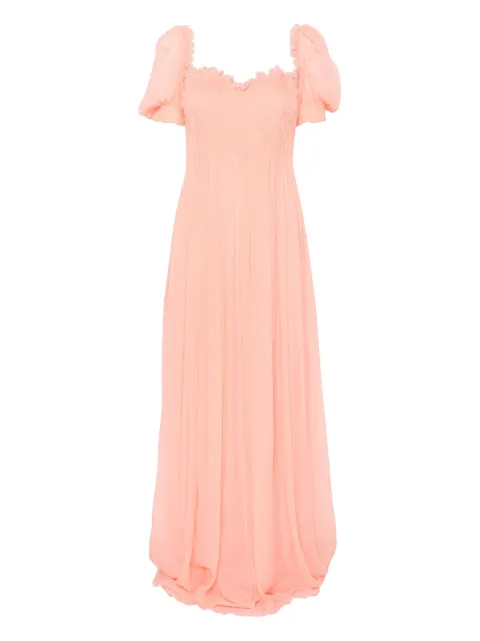 Ermanno Scervino pleated maxi dress Pink D462Q715FDQYE