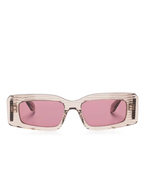 Alaïa rectangle-frame sunglasses Brown AA0078S