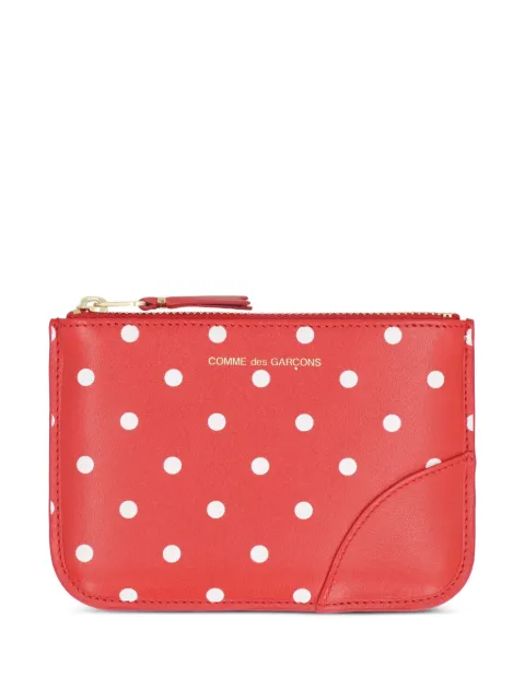 Comme Des Garçons Wallet polka-dot leather wallet Red SA8100PD