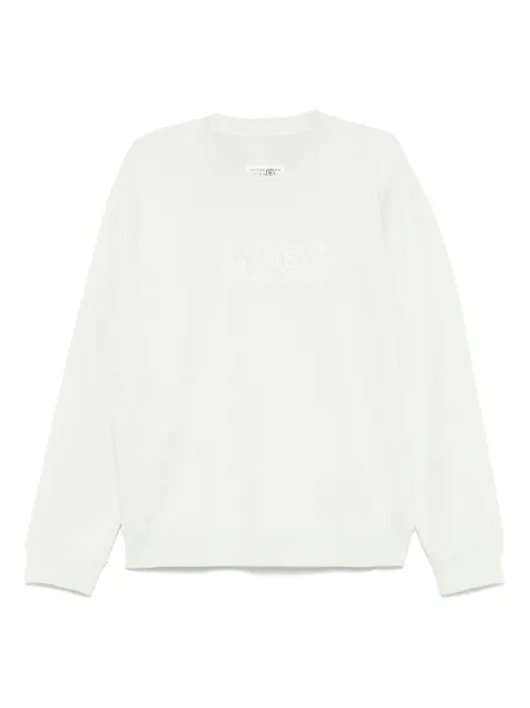 MM6 Maison Margiela Numbers-print sweatshirt Green SH2GU0021M25004