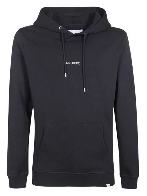Les Deux logo hoodie Blue LDM201023460201