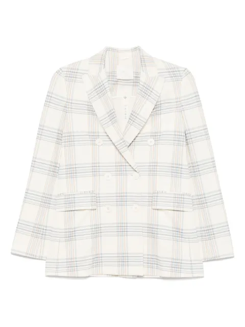 Circolo 1901 checked blazer Neutrals FD3517