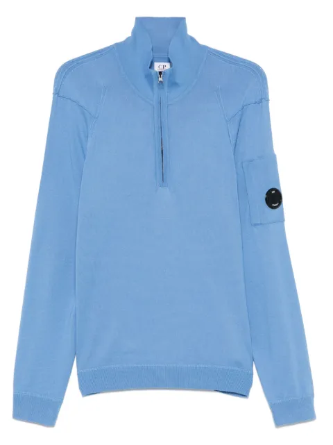C.P. Company Lens-detail sweater Blue 18CMKN083A004037A
