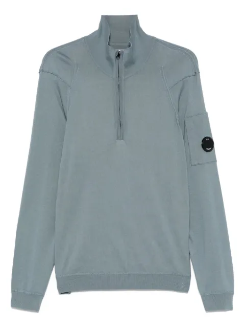 C.P. Company Lens-detail sweater Blue 18CMKN083A004037A