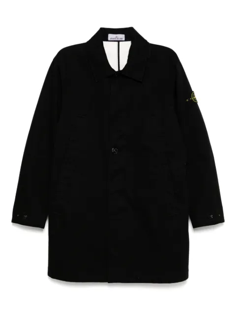 Stone Island cotton trench coat Black K1S157100002S0034