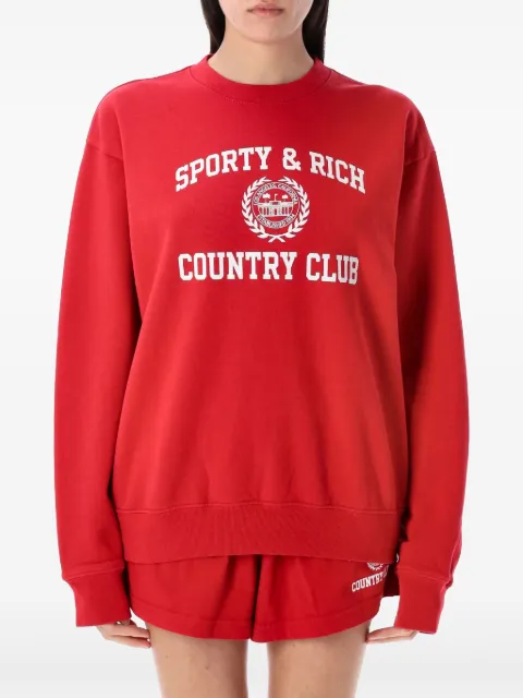 Sporty & Rich cotton sweatshirt Red ST071606218RE15182