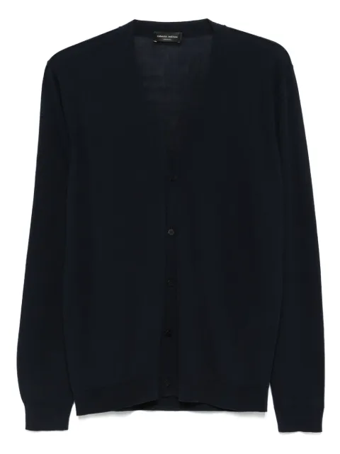 Roberto Collina fine-knit cardigan Blue RB10010