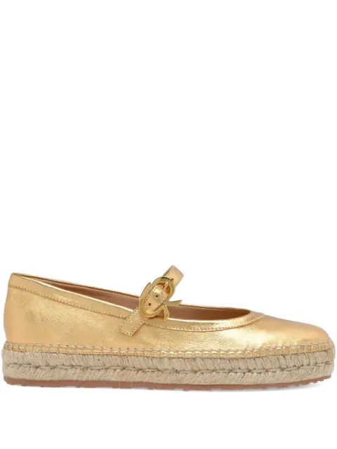 Gianvito Rossi Elda espadrilles Gold G2236605GOMNSW